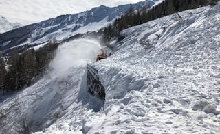 La lavina 19b dals 5 d'avrigl 2019 ca. 200m en via tranter Pian Segno e Campra. 