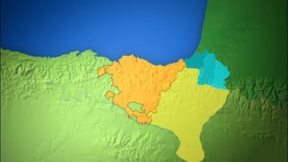 Charta cun nudà las trais provinzas bascas en Spagna ed en Frantscha.