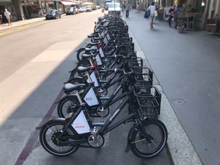 Entant èn 700 Velos publics per las vias da Berna. I duain dentant daventar 2400.