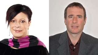 Gabriella Binkert Becchetti è Rico Lamprecht candideschan sco president communal Gabriella Binkert Becchetti è Rico Lamprecht candideschan sco president communal