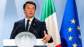Matteo Renzi tegn in pled.