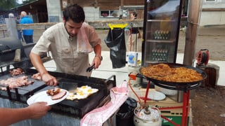 Il buffet chaud al brunch a San Jon