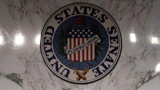 Purtret dal logo dal senat dals Stadis Unids. 