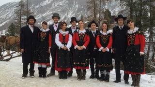 L'entira gruppa da la schlittada.