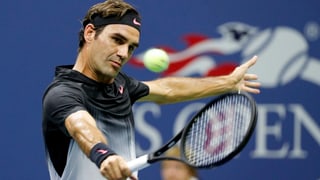 Roger Federer durant ses emprim gieu dal US Open.