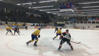 Scena d'ina partida da hockey.