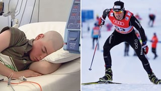 Corsin Hösli im Spital und auf der Loipe. 