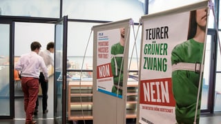 Ils placats cunter l'iniziativa verda. 