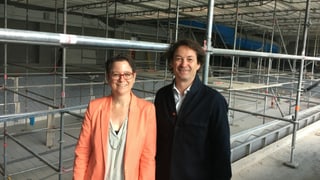 Janine Bunte ed André Gisler, directur da turissem FLF
