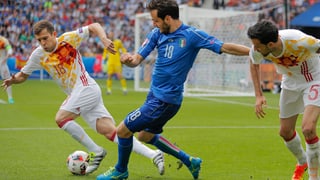 L'Italia ha battì la Spagna il defensur dal titel. 