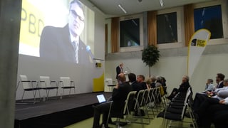 Andreas Felix, in dils candidats da la PBD vegn preschentà a la radunanza da nominaziun. 