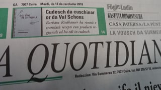 Mintga mardi cumparan differents artitgels en sutsilvan en La Quotidiana.