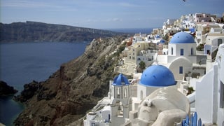 L'insla greca Santorin. 