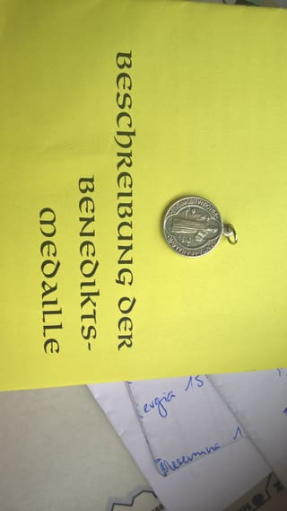 La medaglia ch'jau hai survegnì da frater Murezi. La medaglia ch'jau hai survegnì da frater Murezi.