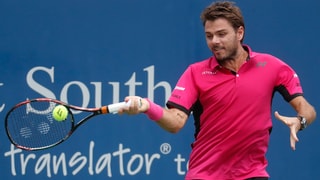Stan Wawrinka en acziun al turnier da Cincinnati en ils Stadis Unids.