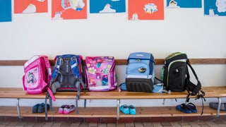 Il maletg mussa satgados da scolars.
