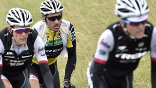 Fabian Cancellara e ses collegas da team durant la 2. etappa dal Tour de Suisse. 