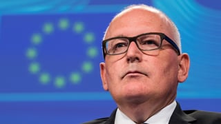 Il vice-president da la cumissiun da l'UE, Frans Timmermans.