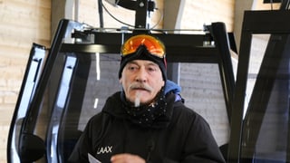 Reto Gurtner durant l'avertura da la telecabina La Siala l'onn 2015. Reto Gurtner durant l'avertura da la telecabina La Siala l'onn 2015.