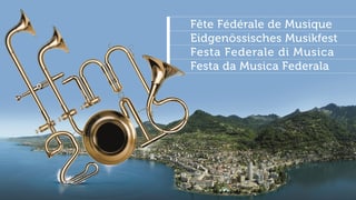 Il logo da la festa da musica federala a Montreux.