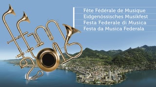Il logo da la festa da musica federala a Montreux. Il logo da la festa da musica federala a Montreux.