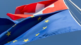 bandieras da la Svizra e da la UE