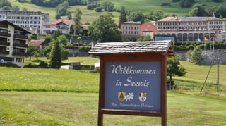 L'entrada dal vitg da Seewis.