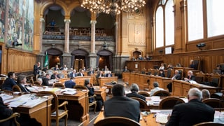 Sala dal Cussegl dals chantuns durant la debatta.