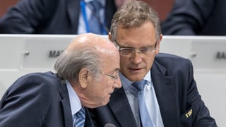 Blatter e Valcke. 
