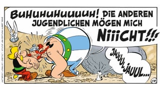 Dissegn or dal nov comic dad Asterix.