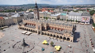 Vista sin la citad veglia da Krakau. Vista sin la citad veglia da Krakau.