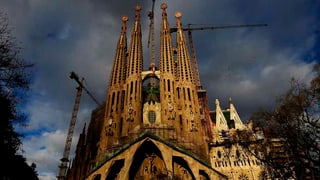 Basilika Sagrada Familia a Barcelona.