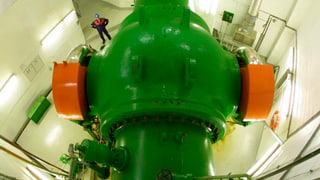 Ina staziun d'energia idraulica dal concern «Stratkraft»
