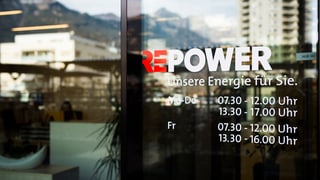 isch da vaider da l'entrada dal concern Repower a Landquart