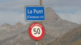 Tavla d'entrada da La Punt Chamues-ch. 