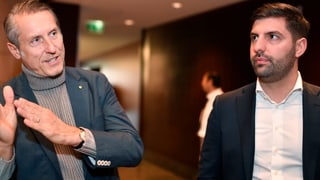Da sanester: Il president da GC Stephan Anliker e CEO Manuel Huber sa retiran.