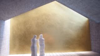 Visualisaziun da l'intern da la stalla renovada.