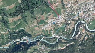 Charta che mussa la via da Scuol vers Nairs.
