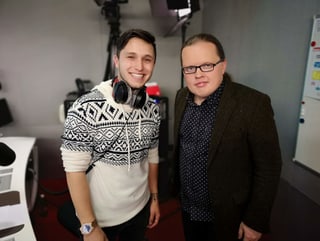 Purtret da Angelo Kelly cun Ivo Orlik