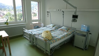 L'ospital porscha era ina stanza da famiglia en la partiziun da parturir. L'ospital porscha era ina stanza da famiglia en la partiziun da parturir.
