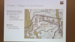 Il plan da Dieni cun las chasas al resort.