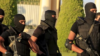 Policists egipzians d’ina truppa speziala. 