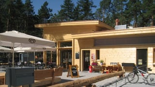 Il camping Viamala a Tusaun.