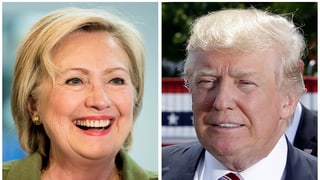 Cun in bel surrir emprovan Hillary Clinton e Donald Trump anc ina giada da persvader ils electurs.