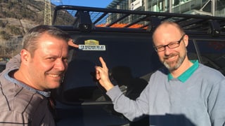 Remo Hosig (a dretga) e Stefan Honegger e lur finamira.