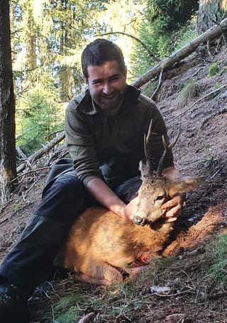 Ivan Muoth cun il buc chavirel da sis, sajettà ils 9 da settember sin il territori da Breil.