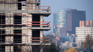 Purtret d'ina chasa ch'è anc en construcziun. 