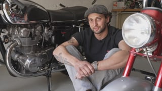 Mann mit Töff Mann mit Töff