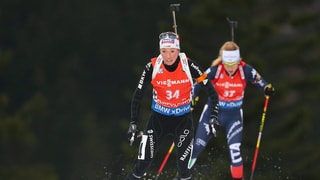 La curridra da biatlon Grischuna Selina Gasparin durant la cursa a Ruhpolding (GER)
