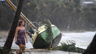 Purtret d'ina bartga cupitgà a la riva da Queensland. 